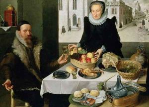 Double Portrait of an Elderly Couple by Lucas van Valckenborch