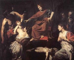 The Judgment of Solomon by Jean de Boulogne Valentin
