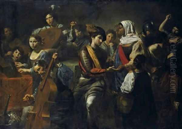 Cheerful Company with Fortune teller 1631 - view 1