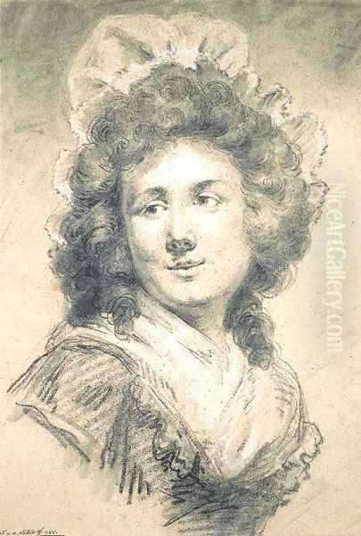 Portrait of Catherine-Noele Grand, nee Worlee, Princesse de Talleyrand-Perigord (1762-1835), bust-length - view 1