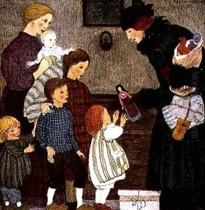 Christmas Day, c.1910, from Christmas pub. by J.M. Dent & Sons, 1922 by Bella Vichon
