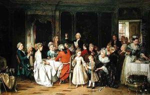The Toast to the Bride, 1870 by Marc Louis Benjamin Vautier
