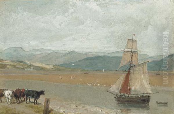 The Estuary Of The River Leven Near Ulverston, Cumbria - view 1