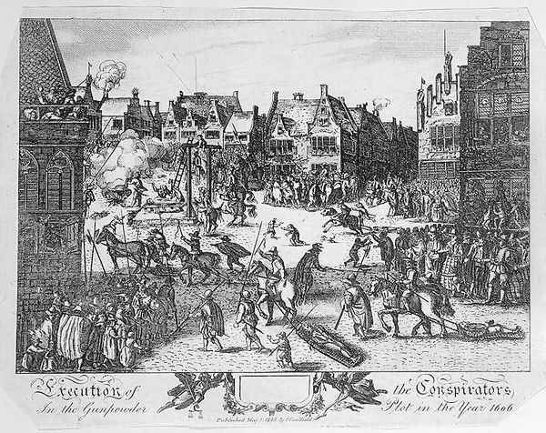 Execution of the Conspirators in the Gunpowder Plot in Old Palace Yard, Westminster, in 1606, 1795 - view 1