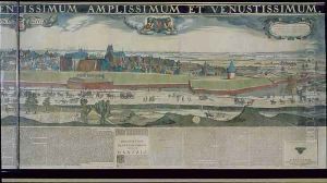Panorama of Gdansk from Biskupia Gorka, 1643 by Nicolaes (Claes) Jansz Visscher