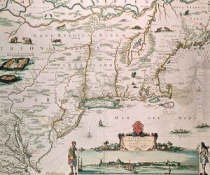 New Belgium, plate from Atlas Contractus c.1671