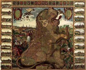 Lion Map (Leo Belgicus)