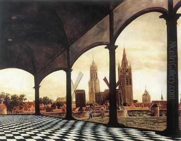A View of Delft through an Imaginary Loggia 1663 - view 1