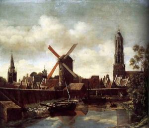 The Harbour of Delft 1658-60 by Daniel Vosmaer