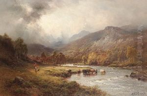 Near Dunkeld by Alfred de Breanski