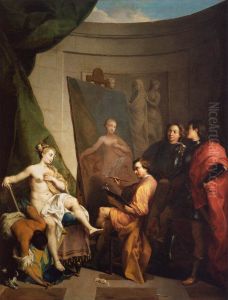 Apelles Painting Campaspe by Nicolas Vleughels
