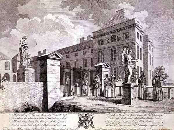 A Perspective view of the Foundling Hospital with Emblematic Figures, 1749 - view 1