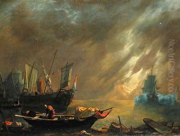 View of a Harbour at Sunset - view 1