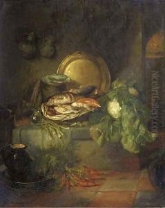 Fish for dinner a kitchen still life