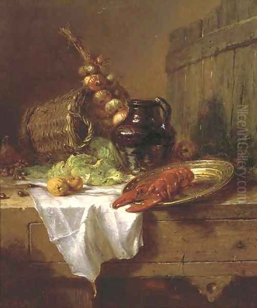 A kitchen still life with lobster - view 1