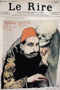 Caricature of Abd al-Hamid II (1842-1918) from Le Rire, 29th May 1897 by Jean Veber