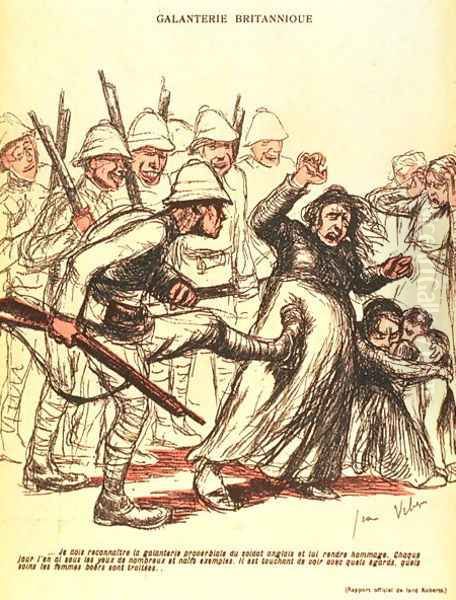 British Gallantry, a French criticism of the evils of a British concentration camp for Boer women and children, Boer War (1898-1902) - view 1