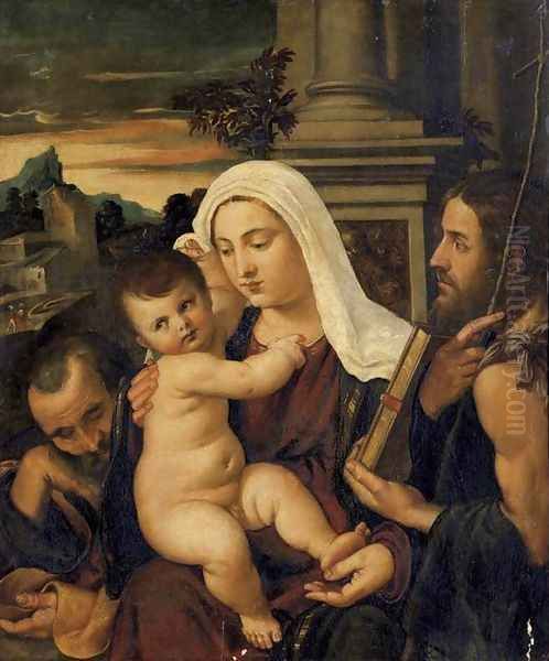 Madonna and Child with Sts Joseph and John the Baptist - view 1