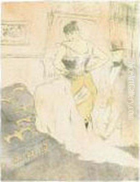 Femme En Corset, Conquete De Passage (d. 188; A. 209; W. 164; Adr. 186) - view 1