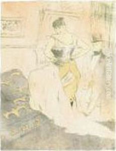 Femme En Corset, Conquete De Passage (d. 188; A. 209; W. 164; Adr. 186) by Henri De Toulouse-Lautrec