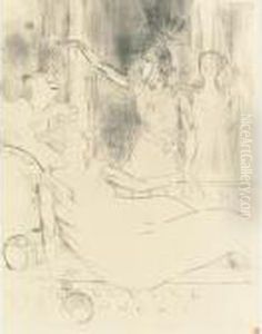 Dans 'la Belle Helene' (d. 114; A. 321; W. 331; Adr. 358) by Henri De Toulouse-Lautrec
