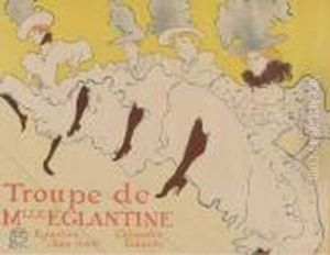 La Troupe De Mademoiselle Eglantine (d. 361; W. P21; Adr.162) by Henri De Toulouse-Lautrec