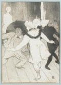 Folies-bergere, Les Pudeurs De Monsieur Prudhomme by Henri De Toulouse-Lautrec