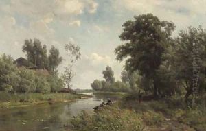 Along the river Vlist by Jan Willem Van Borselen