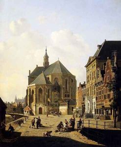 A Capricio View In A Town by Jan Hendrik Verheijen