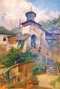 Namaiesti Monastery (ca.1901) by Nicolae Vermont