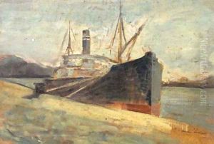 Docked Ship by Nicolae Vermont