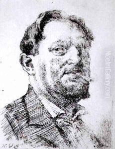 Self portrait by Nicolae Vermont