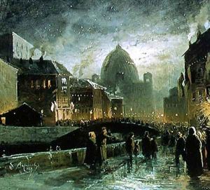 Illuminations in St. Petersburg, 1869