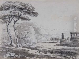 Classical Ruin In An Extensive Landscape by Anthony Devis