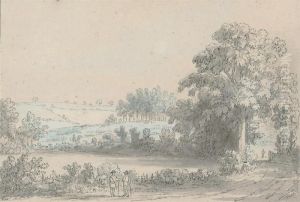 Figures Conversing By The Wayside