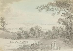 Three Views Of Gisburne Park, From Elenthorp by Anthony Devis