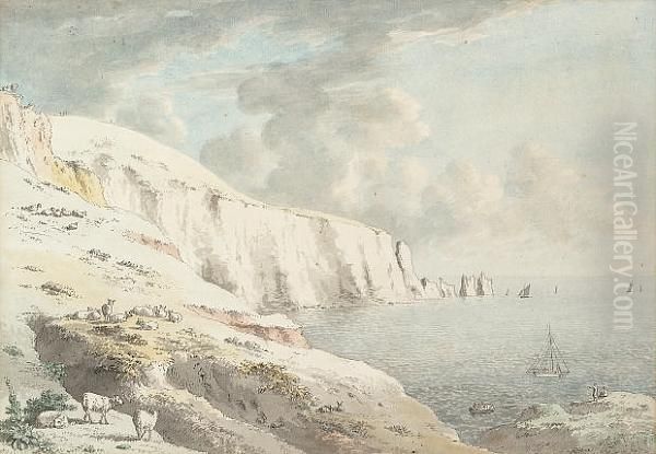The Needles From Allum Bay, Isle Of Wight - view 1