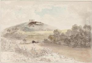 A Folio Of Landscape Watercolours by Anthony Devis