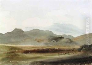 A Hilly Landscape by Cornelius Varley