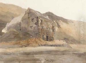 A Welsh mine by Cornelius Varley