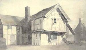 An ale house, formerly a chapel by Cornelius Varley