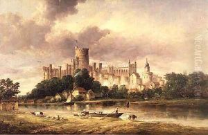 A View of Windsor Castle by Alfred Vickers