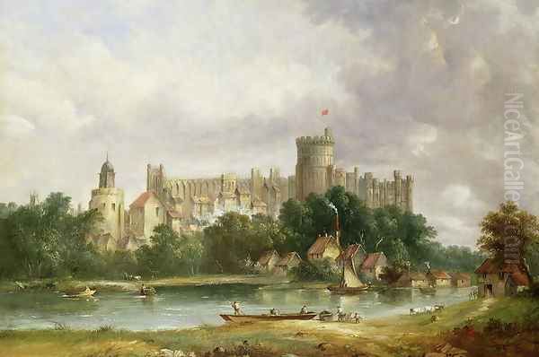 Windsor Castle from the Thames - view 1