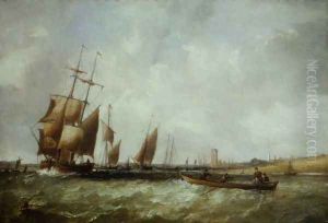 Shipping in the Bristol Channel by Alfred Vickers