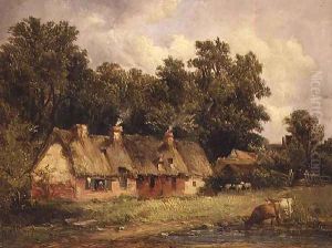 Near Wilford, Nottinghamshire,1868 by Alfred Vickers