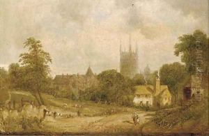 Going to church by Alfred Vickers