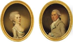 Portrait Of A Gentleman, Small-half-length, In A Grey Coat by John Downman