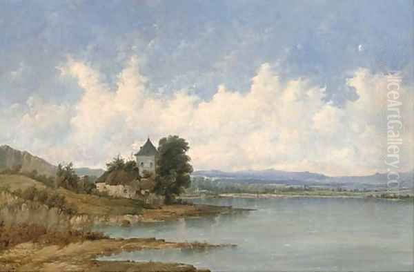 A tower beside a river - view 1