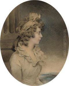 Portrait Of A Lady, Half-length, Observed From Her Right by John Downman