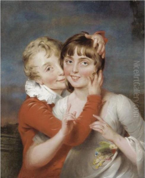 Portrait Of Isabella And Charles Downman - view 1